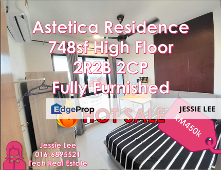 Astetica Residences, The Mines, High floor, Fully furnished, good rental yield unit FOR Sale, Selangor, Seri Kembangan