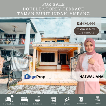Taman Bukit Indah Ampang Double Storey Terrace House For Sale Non Bumi Unit Renovated, Selangor, Ampang