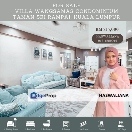 Villa Wangsamas Wangsa Maju Kuala Lumpur Condominium For Sale Freehold Fully Furnished, Kuala Lumpur, Wangsa Maju