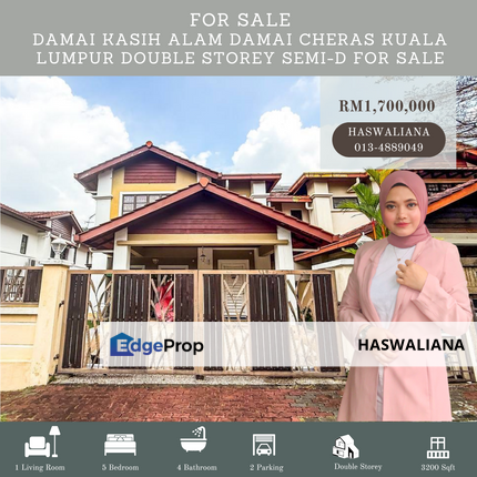 Damai Kasih Alam Damai Cheras Kuala Lumpur Double Storey Semi-D For Sale, Kuala Lumpur, Cheras