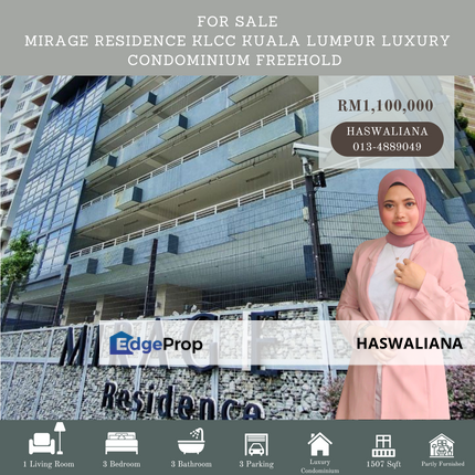 Mirage Residence Klcc Kuala Lumpur Luxury Condominium Freehold For Sale, Kuala Lumpur, KLCC