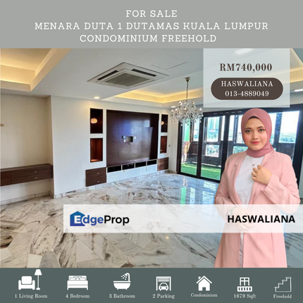 Menara Duta 1 Dutamas Kuala Lumpur Condominium Freehold For Sale , Kuala Lumpur, Dutamas
