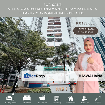 Villa Wangsamas Taman Sri Rampai Kuala Lumpur Condominium Freehold, Kuala Lumpur, Wangsa Maju