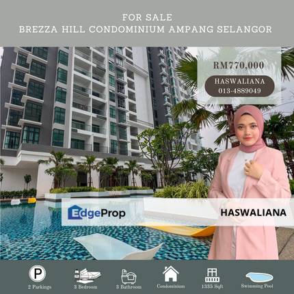 Brezza Hill Ampang Selangor Condominium For Sale , Selangor, Ampang