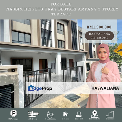 Nassim Height Ampang Kuala Lumpur 3 Storey Terrace For Sale, Kuala Lumpur, Ampang