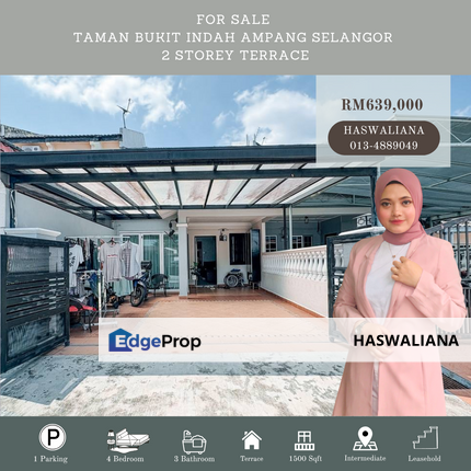 Taman Bukit Indah Ampang Selangor 2 Storey Terrace For Sale, Selangor, Ampang