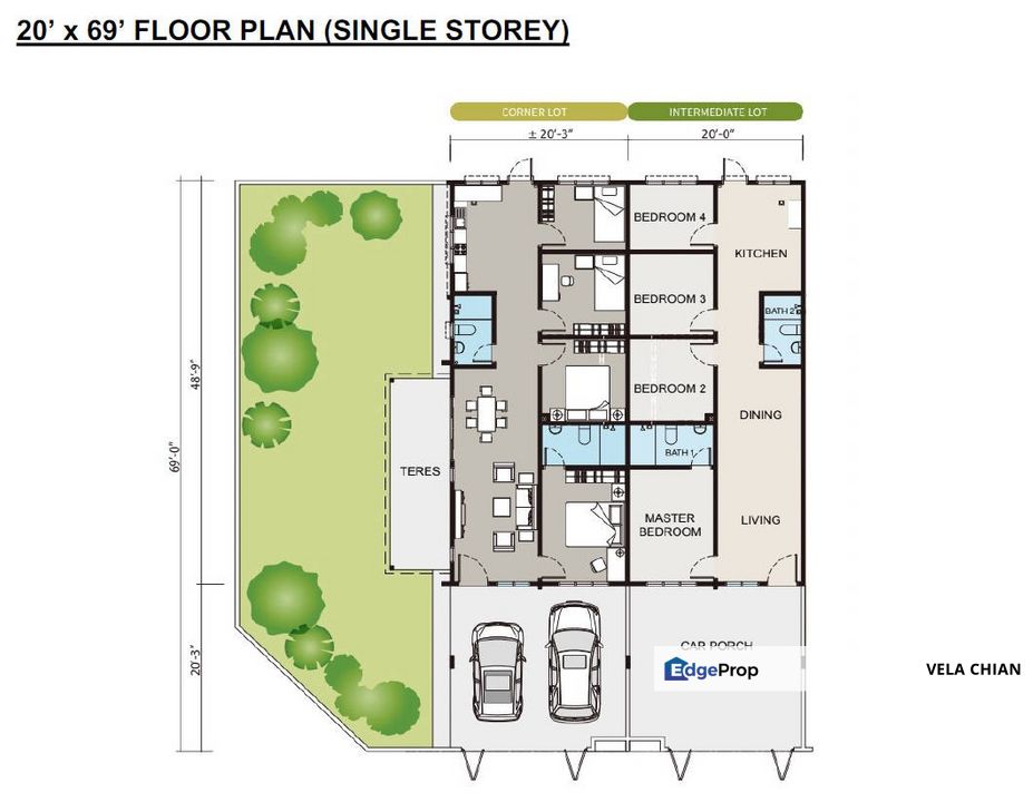 New Project Taman Silibin Tropika - Single Storey House For Sale, Perak, Ipoh