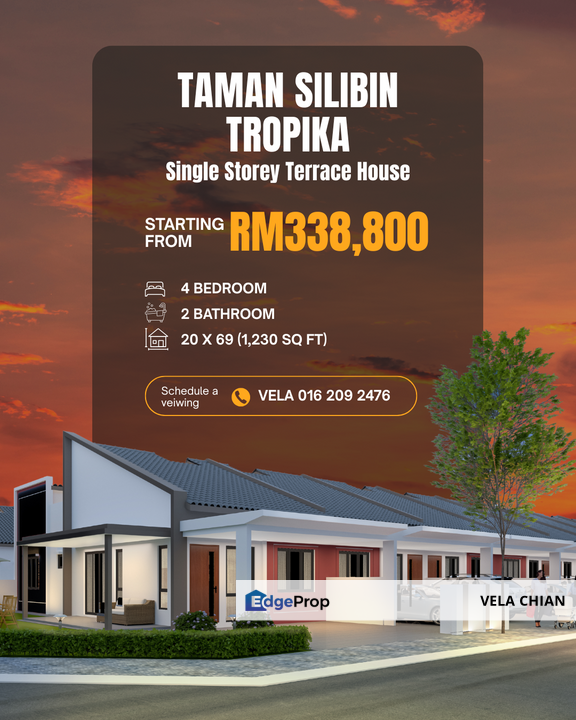 New Project Taman Silibin Tropika - Single Storey House For Sale, Perak, Ipoh