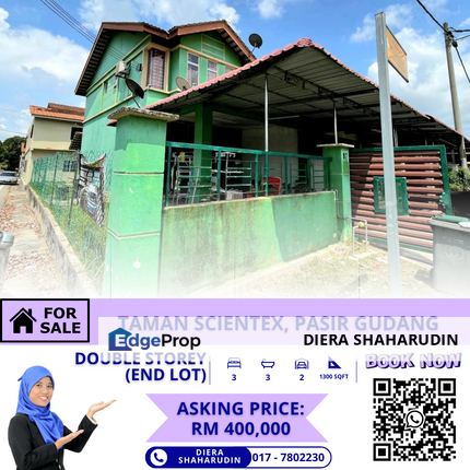 (END LOT) TAMAN SCIENTEX, PASIR GUDANG, Johor, Pasir Gudang