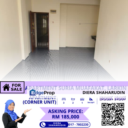 APARTMENT SURIA MUAFAKAT, LARKIN, Johor, Johor Bahru