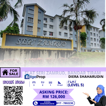 FLAT SERI ZAMRUD, BANDAR TIRAM, JOHOR, Johor, Ulu Tiram