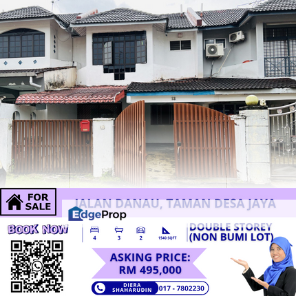 (NON BUMI) JLN DANAU, TAMAN DESA JAYA, JOHOR BAHRU, Johor, Johor Bahru