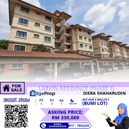 LARKIN RESIDENCE (PHASE 1), JOHOR BAHRU, Johor, Johor Bahru