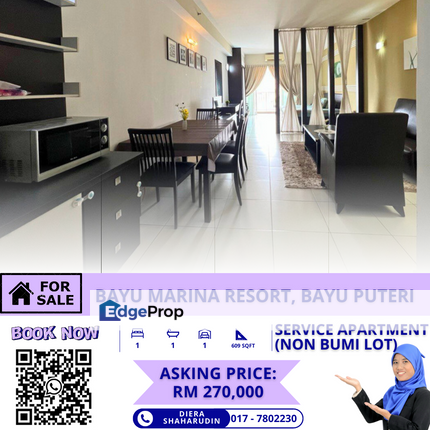 (FULLY FURNISH) BAYU MARINA RESORT STUDIO UNIT, Johor, Johor Bahru