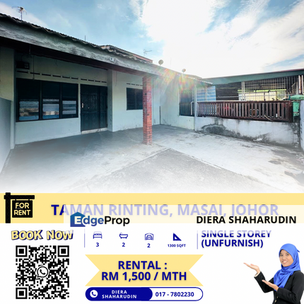 (SINGLE STOREY) JLN CENDANA, TAMAN RINTING, MASAI, Johor, Masai