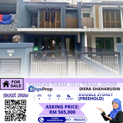 (FREEHOLD) JLN TIRAM, BANDAR TIRAM, JOHOR, Johor, Ulu Tiram