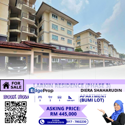 (GROUND FLOOR) LARKIN RESIDENCE - PHASE 3, Johor, Johor Bahru