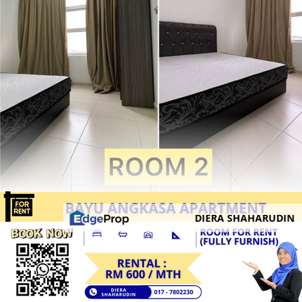 (ROOM FOR RENT) BAYU ANGKASA APT, GELANG PATAH, Johor, Gelang Patah