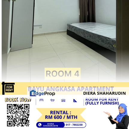 (ROOM FOR RENT) BAYU ANGKASA APT, GELANG PATAH, Johor, Gelang Patah