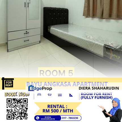 (ROOM FOR RENT) BAYU ANGKASA APT, GELANG PATAH, Johor, Gelang Patah