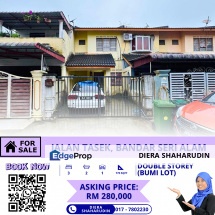 (FREEHOLD) JALAN TASEK, BANDAR SERI ALAM, JOHOR, Johor, Masai