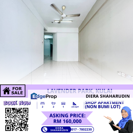 (LOWER FLOOR) Lavender Park Shop Apartment, Taman Putri, Kulai, Johor, Kulai
