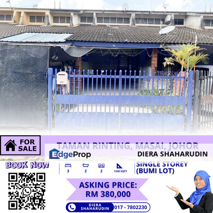 (FREEHOLD) JALAN CENDANA, TAMAN RINTING, MASAI, JOHOR, Johor, Masai