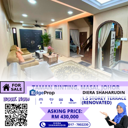 (RENOVATED) JLN CENDANA, TAMAN RINTING, MASAI, Johor, Masai