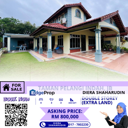 (FACING OPEN) TAMAN PELANGI INDAH, JOHOR BAHRU, Johor, Ulu Tiram