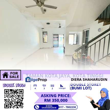 (DOUBLE STOREY) TAMAN KOTA JAYA, KOTA TINGGI, Johor, Kota Tinggi