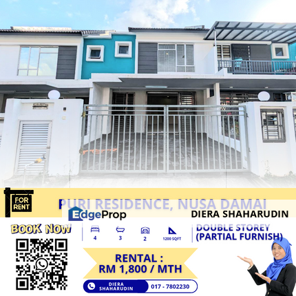 (GATED GUARDED) PURI RESIDENCE, TAMAN NUSA DAMAI, Johor, Pasir Gudang