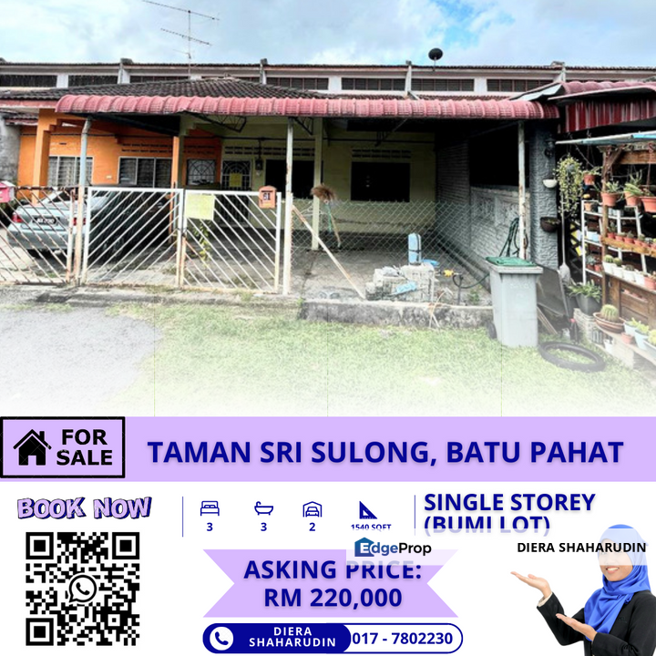 (LOW MEDIUM COST) TAMAN SRI SULONG, BATU PAHAT, Johor, Parit Sulong