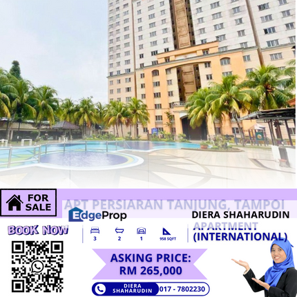 (INTERNATIONAL LOT) APT PERSIARAN TANJUNG, TAMPOI, Johor, Johor Bahru