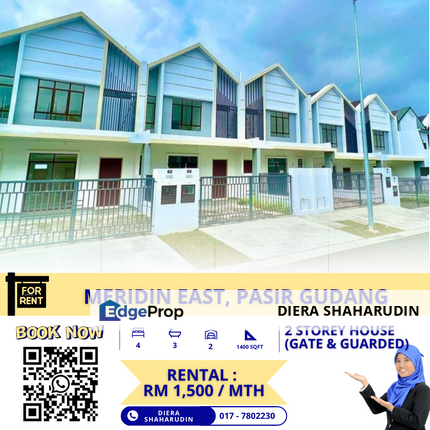 (BRAND NEW UNIT) JLN LILI, MERIDIN EAST, PASIR GUDANG, Johor, Pasir Gudang