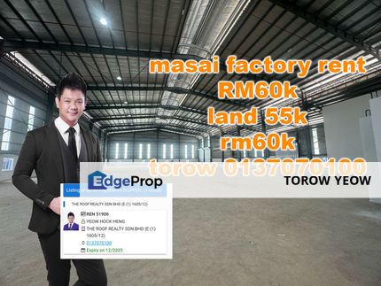 masai factory rent kota puteri, Johor, Masai