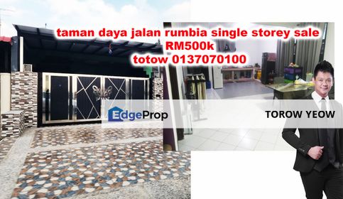 Taman daya jalan rumbia single storey salae, Johor, Johor Bahru