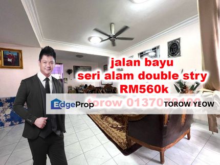seri alam jalan bayu double storey full loan unit, Johor, Masai