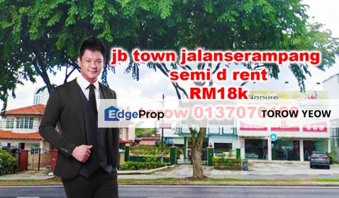 jb town rent semi d, Johor, Johor Bahru