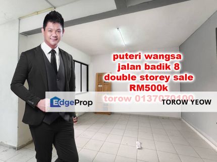 Low deposit 100% loan double storey puteri wangsa, Johor, Ulu Tiram