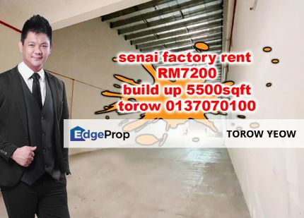senai jalan murni factory rent, Johor, Senai
