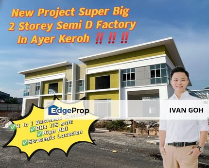 Double Storey Semi-D Factory Eco Park Ayer Keroh, Melaka, Ayer Keroh