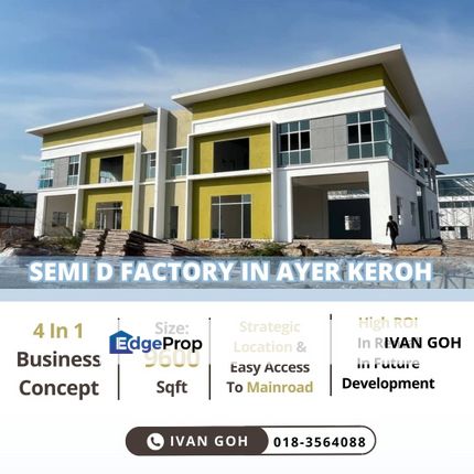 New Project Double Storey Semi-D Factory in Ayer Keroh Melaka , Melaka, Ayer Keroh