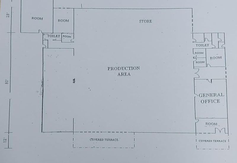 20K sq ft -SUITABLE WAREHOUSE,STORE & etc...1 min to IPOH LUMUT HIGHWAY-FULLY COVERED-GOOD CONDITION-CLEAN & TIDY-TO LET