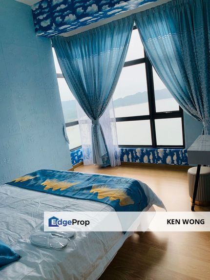 Seaview fully furnished 2 room condo 3 min to town, Pahang, Kuantan