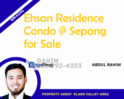 Ehsan Residence Condominium Sepang, Near KLIA/Nilai, 4 Bedroom Condo For Sale, Selangor, Sepang