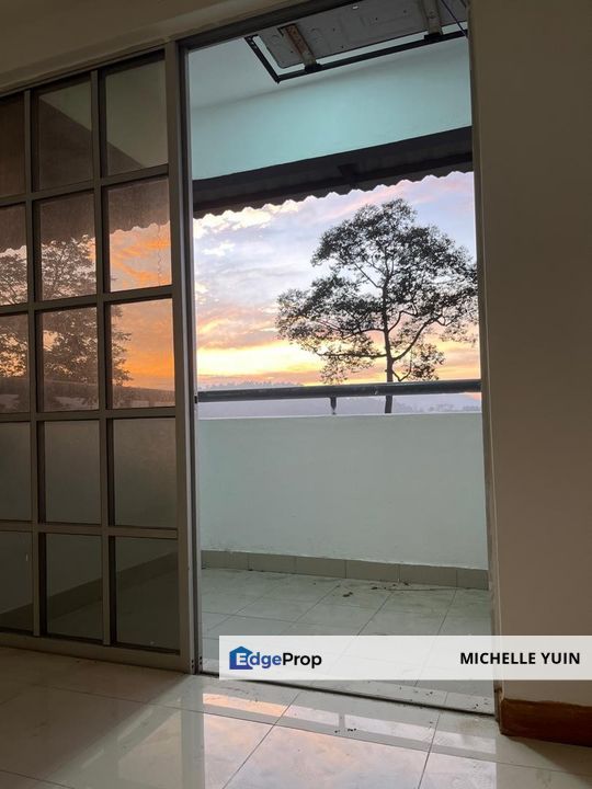 Menara Mutiara condominium Ampang 2R2B 1cp Taman TAR new floor tile toilet Jln 11 uphill low density Ulu Kelang ready now Ukay, Selangor, Ampang