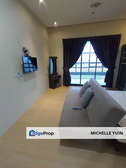 Bangsar Trade Centre serviced residence Angkasapuri fully furnished Permai studio LRT Kerinchi no carpark South Pantai Baharu balcony , Kuala Lumpur, Bangsar