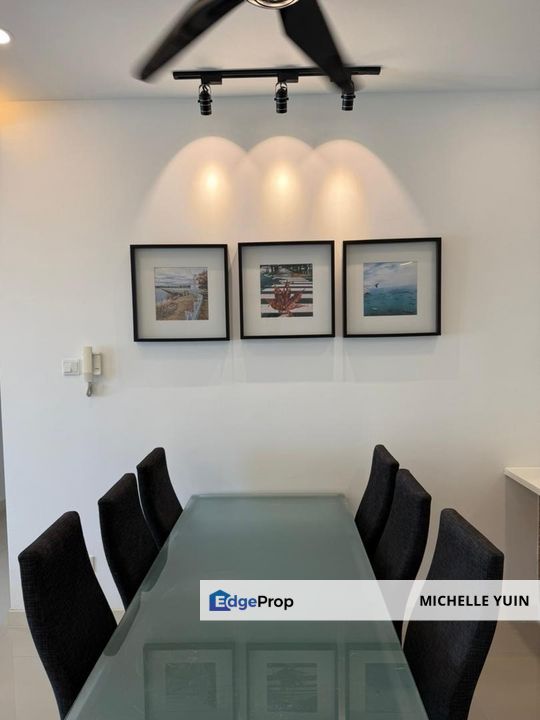 Scenaria condo North Kiara Hills Segambut fully furnished Sri Sinar with balcony Bintang ready now Duta Kiara high floor Hartamas Mont 3R2B 2cp side , Kuala Lumpur, Segambut