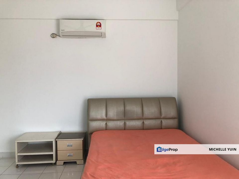 Plaza Menjalara Kepong fully furnished Baru Metro corner lot Segambut 3rooms 2baths Metropolitan 2carparks North Kiara ready 1st Oct 2025 high floor, Kuala Lumpur, Bandar Menjalara
