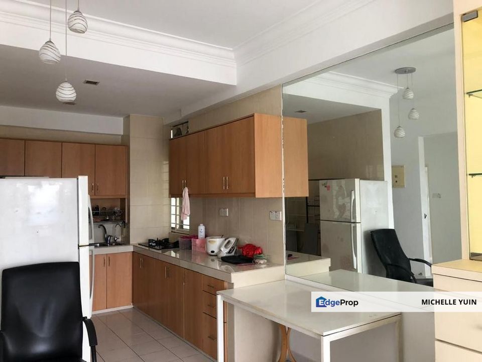 Plaza Menjalara Kepong fully furnished Baru Metro corner lot Segambut 3rooms 2baths Metropolitan 2carparks North Kiara ready 1st Oct 2025 high floor, Kuala Lumpur, Bandar Menjalara
